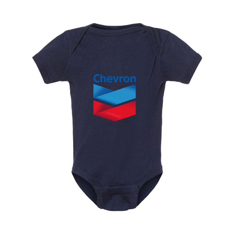 Chevron Gas Station  Baby Romper Onesie