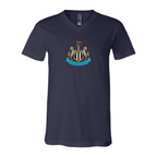 Men’s Newcastle United FC - BELLA + CANVAS - Jersey V-Neck Tee - 3005