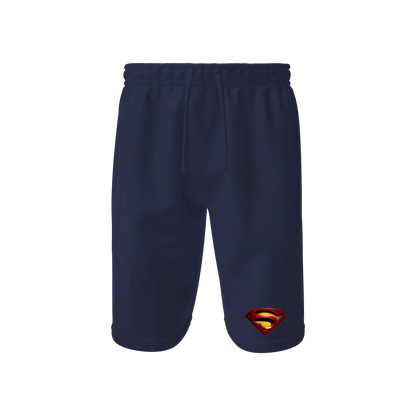 Men's Superman Superhero Athletic Fleece Shorts