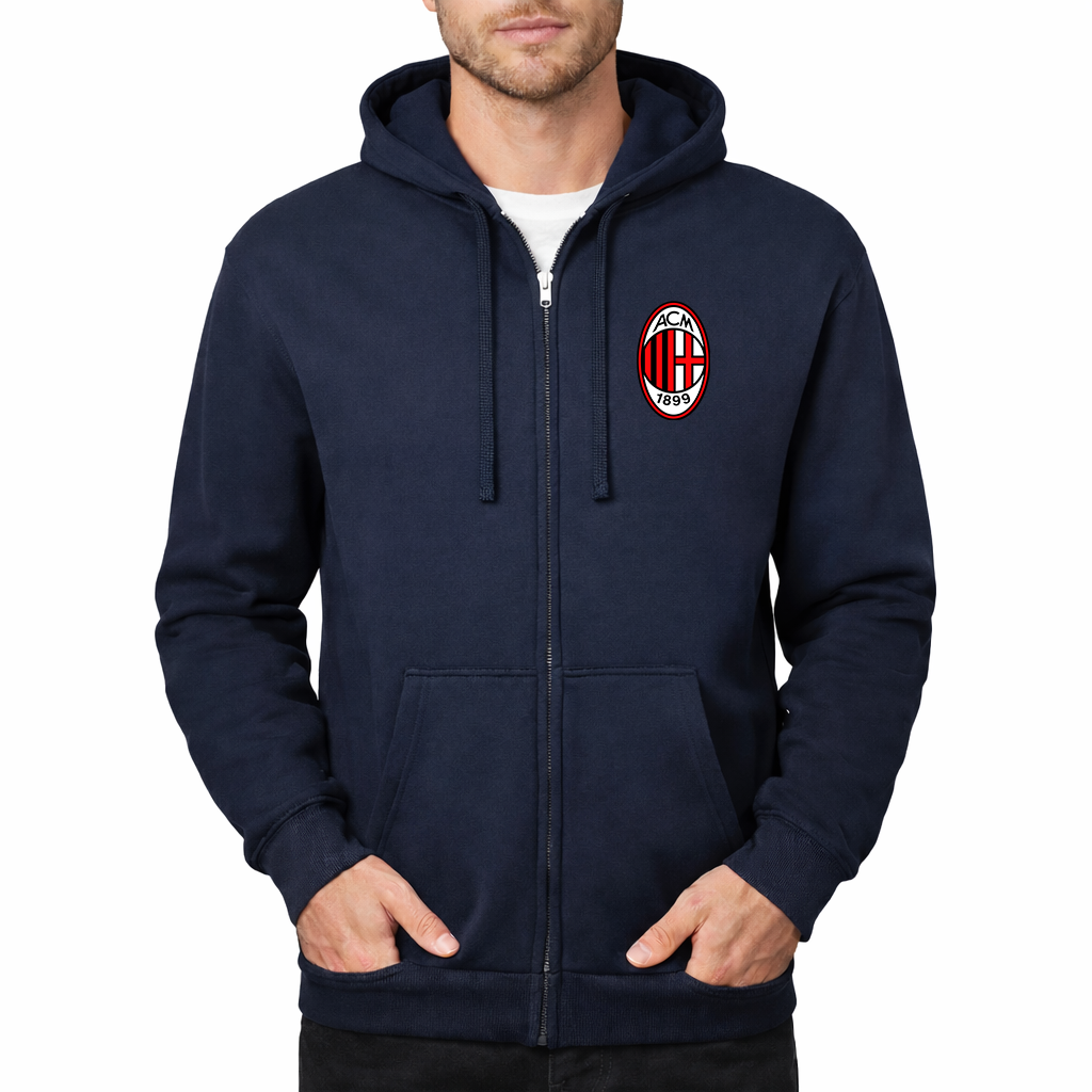 Men’s AC Milan Soccer Zipper Hoodie