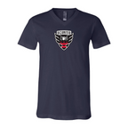 Men’s D.C. United FC - BELLA + CANVAS - Jersey V-Neck Tee - 3005