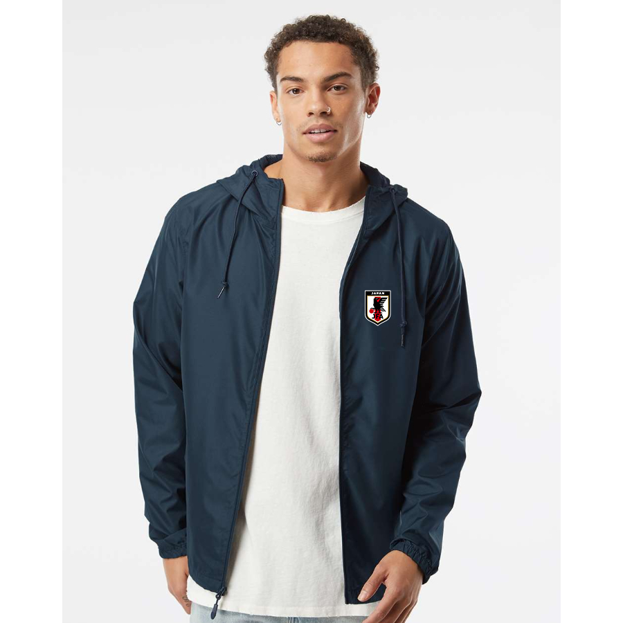 Men’s Japan National Soccer Team - Independent Trading Co. - Lightweight Windbreaker Full-Zip Jacket - EXP54LWZ