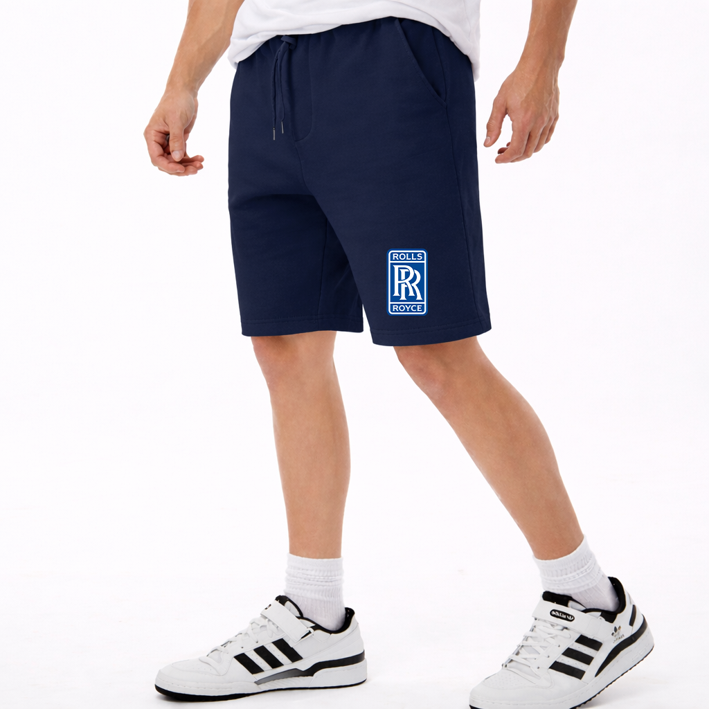Men's Rolls Royce Car Athletic Fleece Shorts