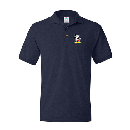 Men's Mickey Mouse Cartoon Dry Blend Polo