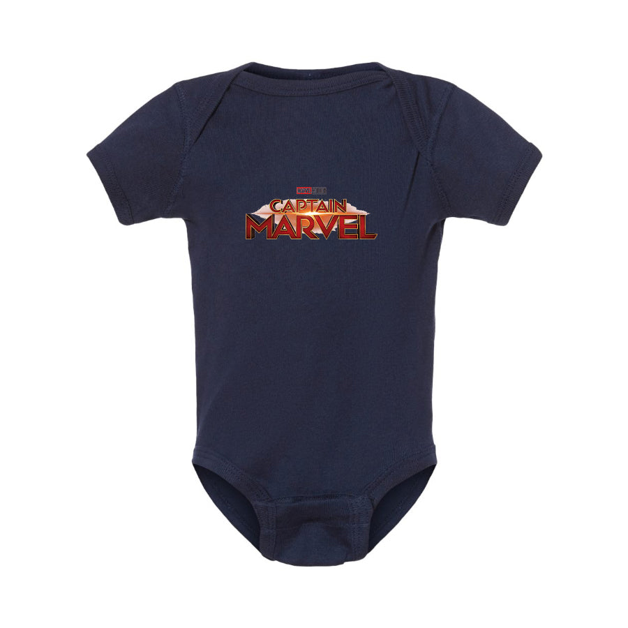 Captain Marvel Superhero  Baby Romper Onesie