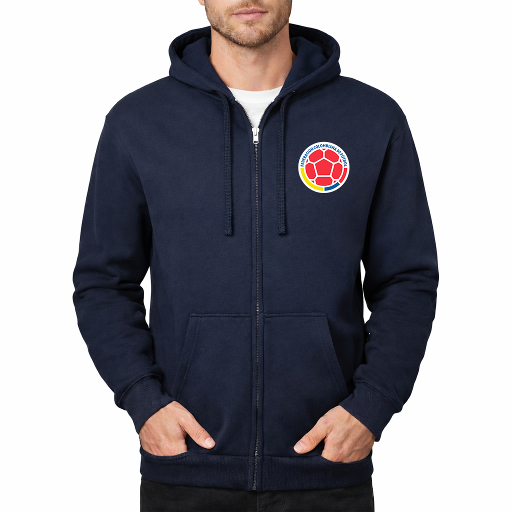 Men's Colombia National Soccer Team Zipper Hoodie
