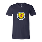 Men’s Scotland National Soccer Team - BELLA + CANVAS - Jersey V-Neck Tee - 3005