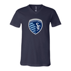 Men’s Sporting Kansas City FC - BELLA + CANVAS - Jersey V-Neck Tee - 3005