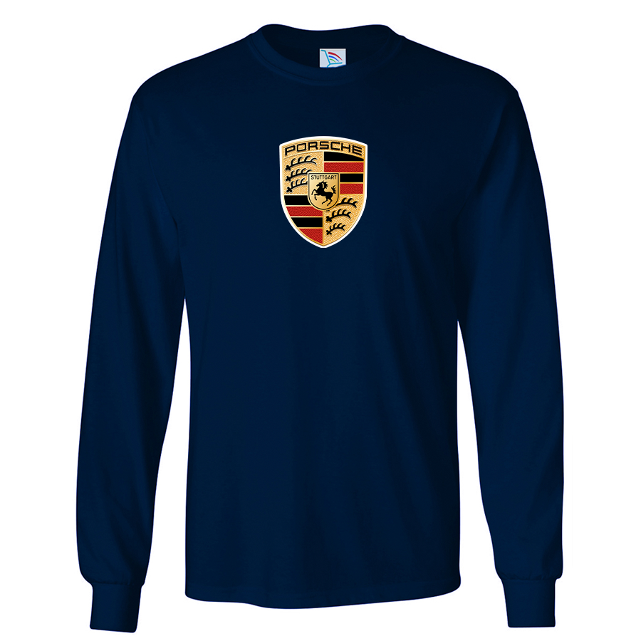 Youth Kids Porsche Car Long Sleeve T-Shirt