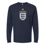 Youth Kids England National Soccer Team Long Sleeve T-Shirt