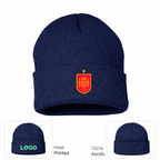 Spain Red Logo National Soccer Team Beanie Hat