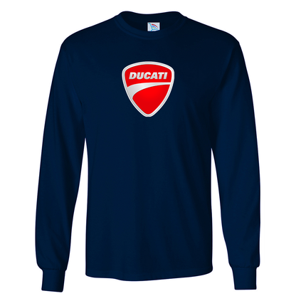 Men’s Ducati Motorcycle Long Sleeve T-Shirt