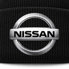 Nissan Beanie Print detail | Color: Black |