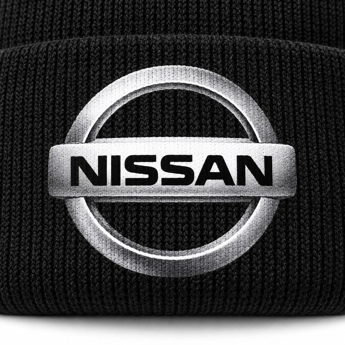 Nissan Beanie Print detail | Color: Black |