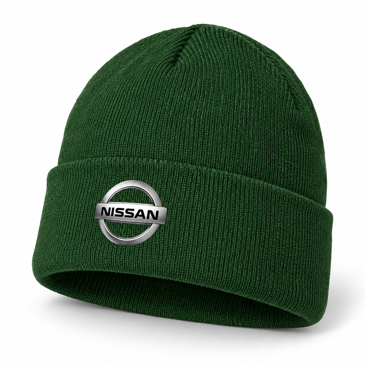 Nissan Beanie Angle | Color: Forest Green |