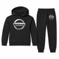 Nissan youth hoodie jogger set, Black, Youth Large ages 10–12