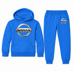 Nissan youth hoodie jogger set, Blue, Youth Large ages 10–12
