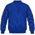 Nissan blue bomber jacket back product view | color: blue |