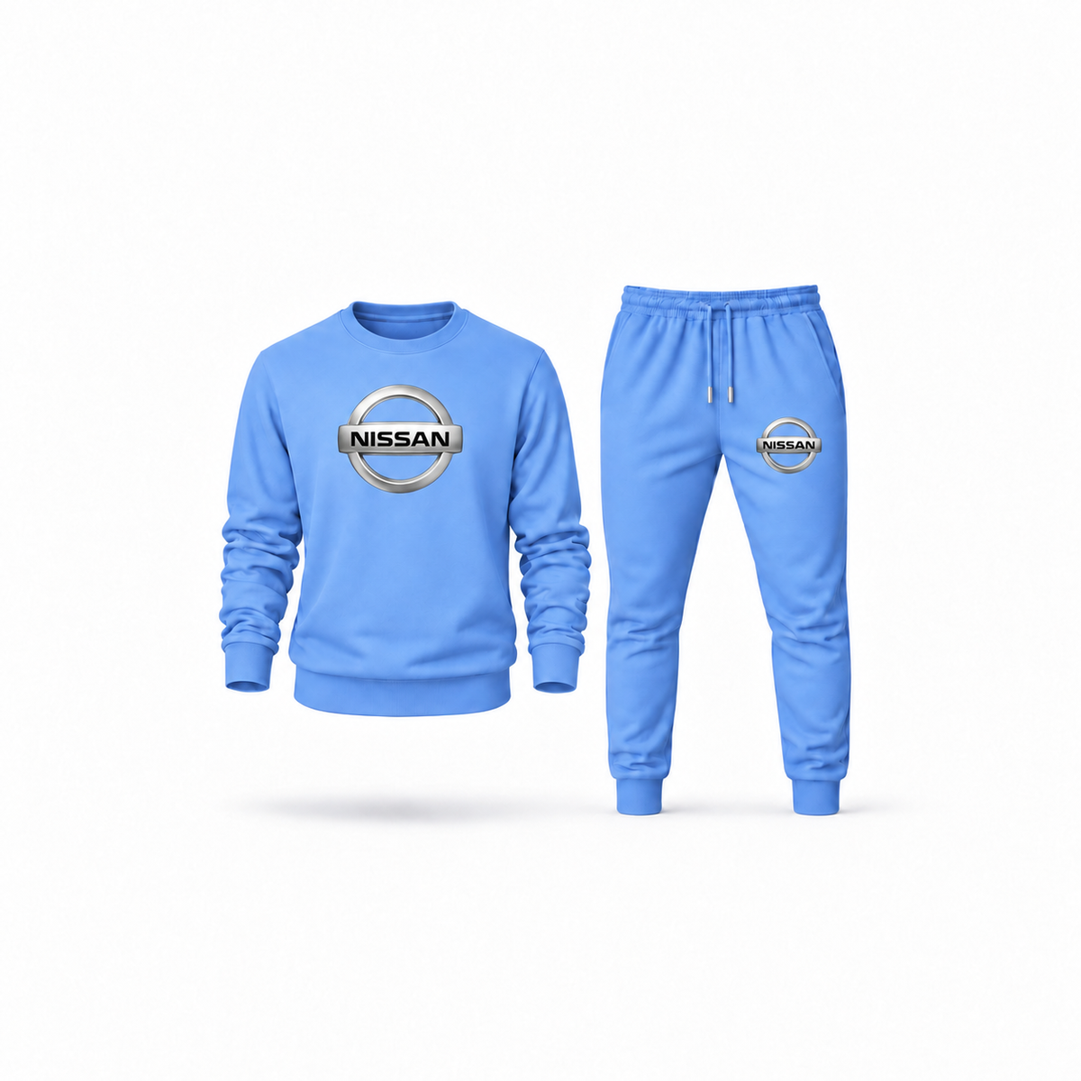 Men's Nissan Sweatshirt Joggers Set | Color: Carolina Blue | Main