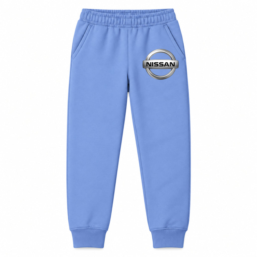 Nissan youth jogger sweatpants in Carolina Blue, Youth Large ages 10–12