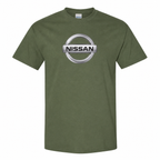 Nissan cotton T-shirt Army Green front