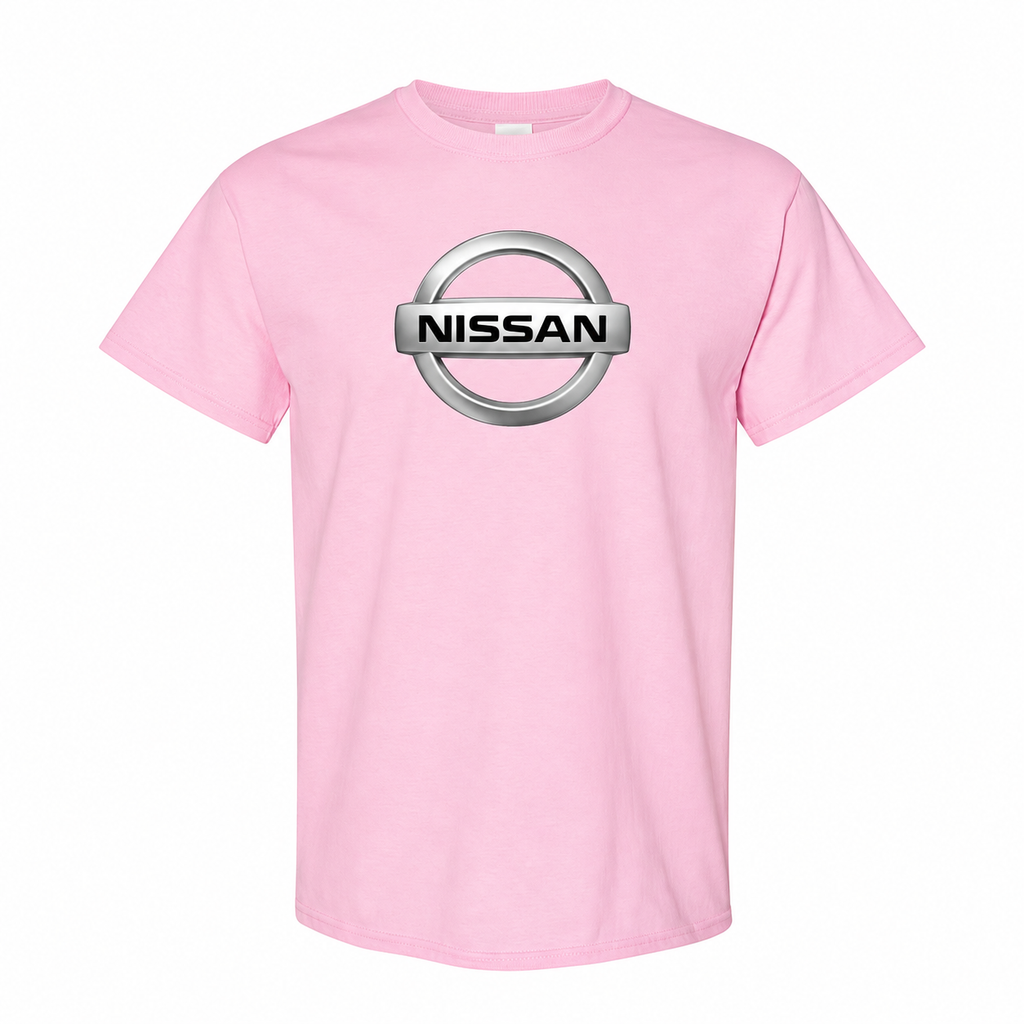 Nissan cotton T-shirt Pink front