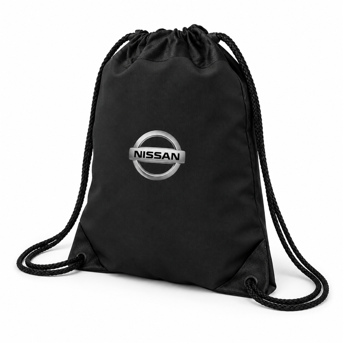 Nissan Drawstring Bag Angle | Color: Black |