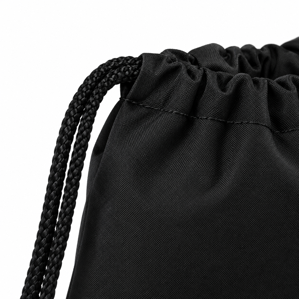 Nissan Drawstring Bag Cord detail | Color: Black |