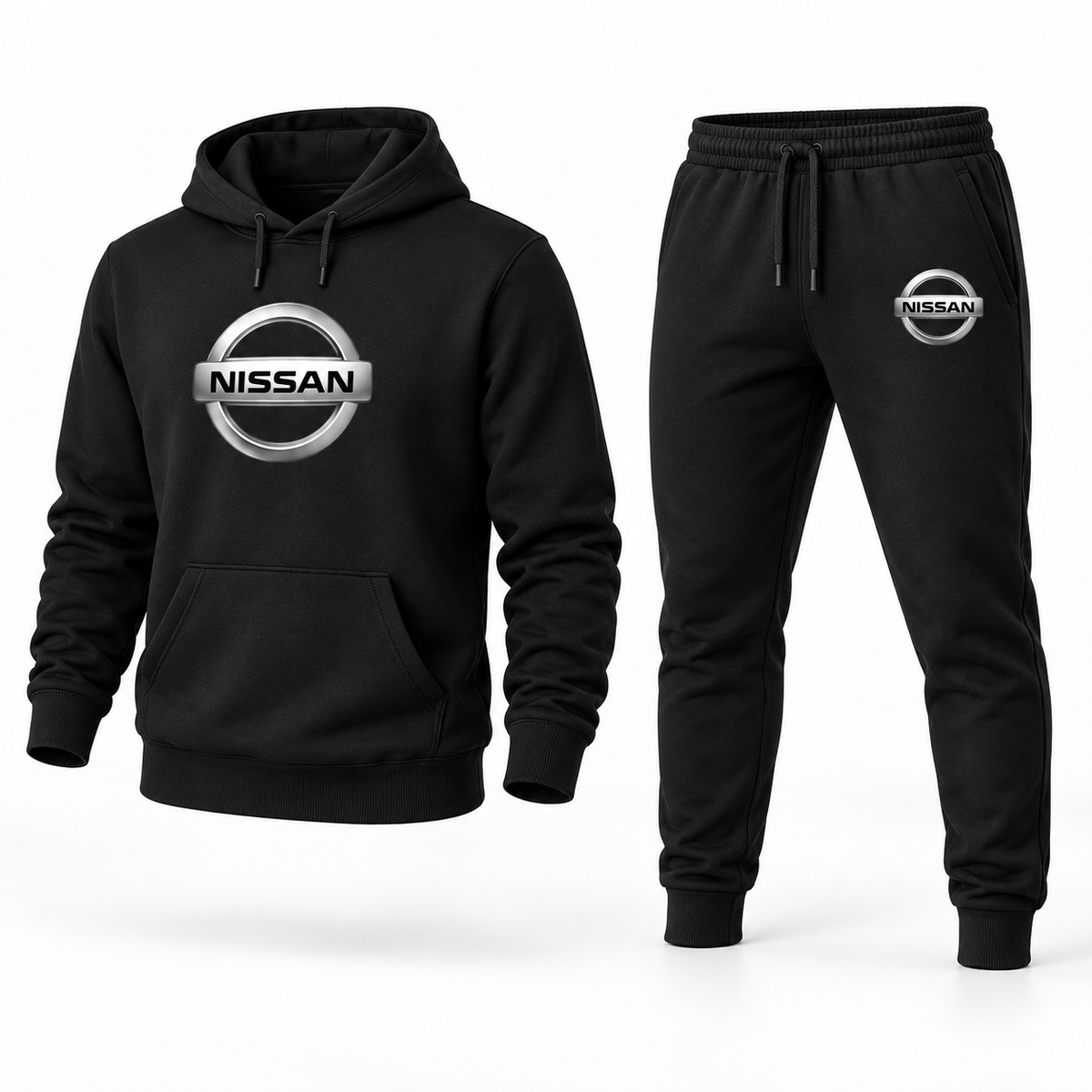 Nissan hoodie and joggers set Angle | Color: Black |