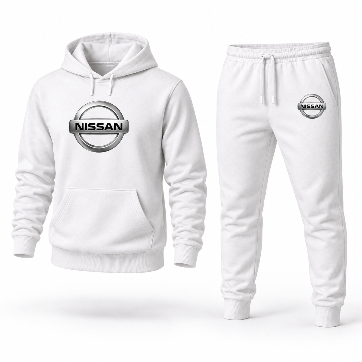 Nissan hoodie and joggers set Angle | Color: White |