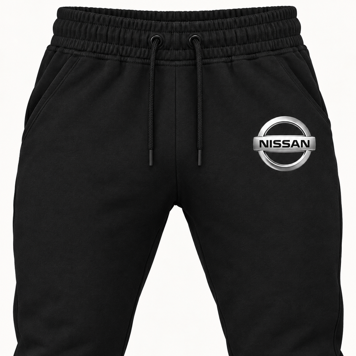 Nissan men's joggers Waist detail | Color: Black |