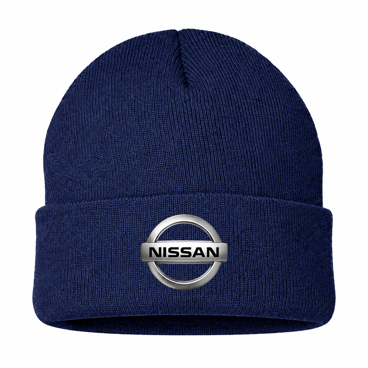 Men's Nissan Beanie Hat — Navy — clean front main