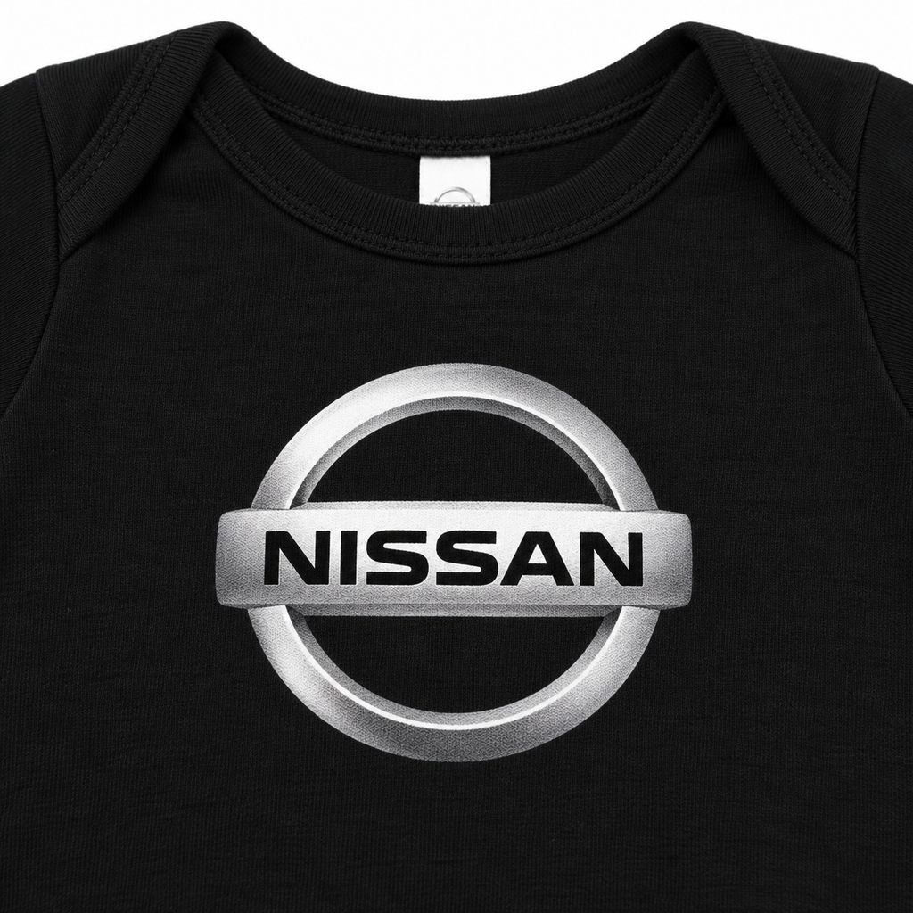Nissan Baby Romper Print detail | Color: Black |
