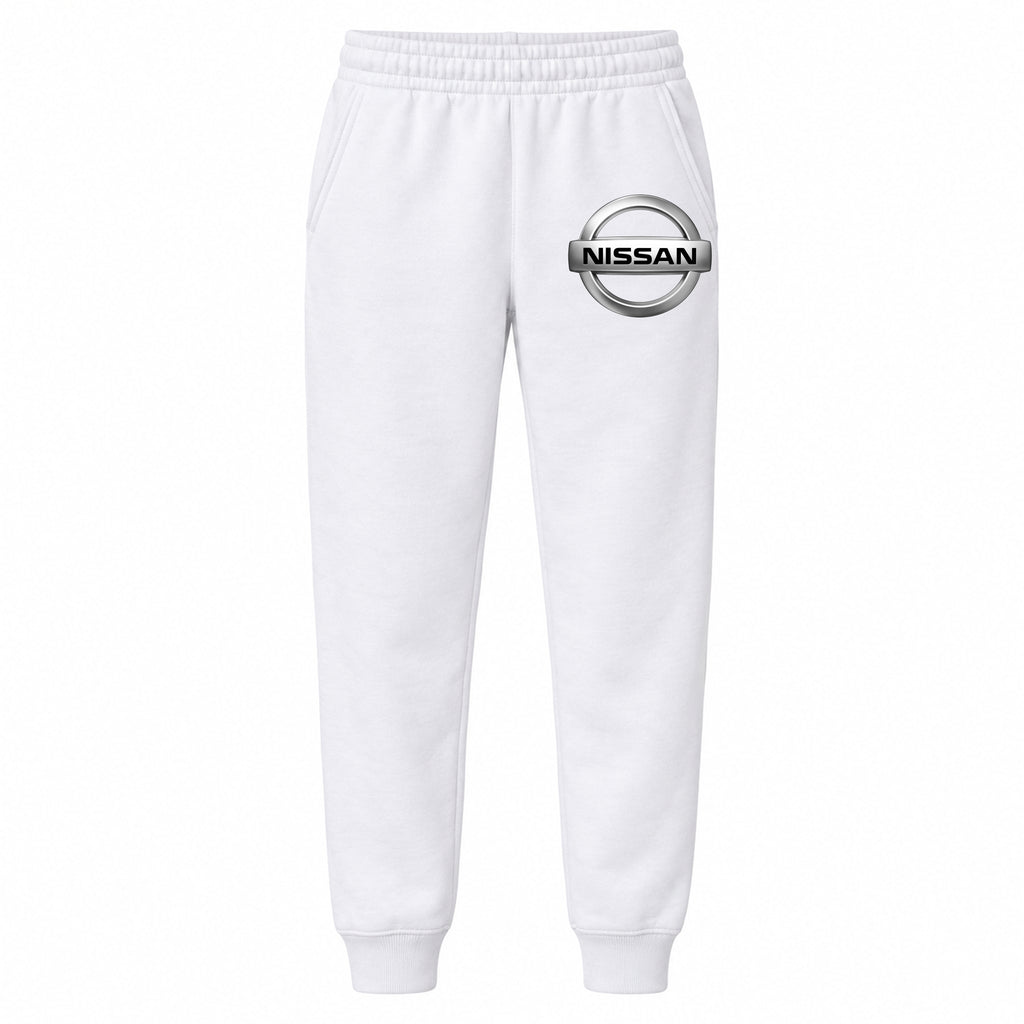 Nissan youth jogger sweatpants in White, Youth Large ages 10–12