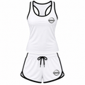 Women's Nissan tanktop and shorts set White front