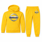 Nissan youth hoodie jogger set, Yellow, Youth Large ages 10–12