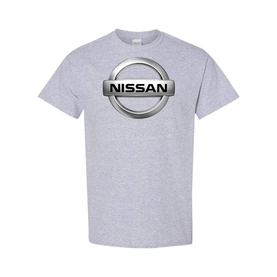 Youth Kids Nissan Car Cotton T-Shirt | Color: Grey | Main