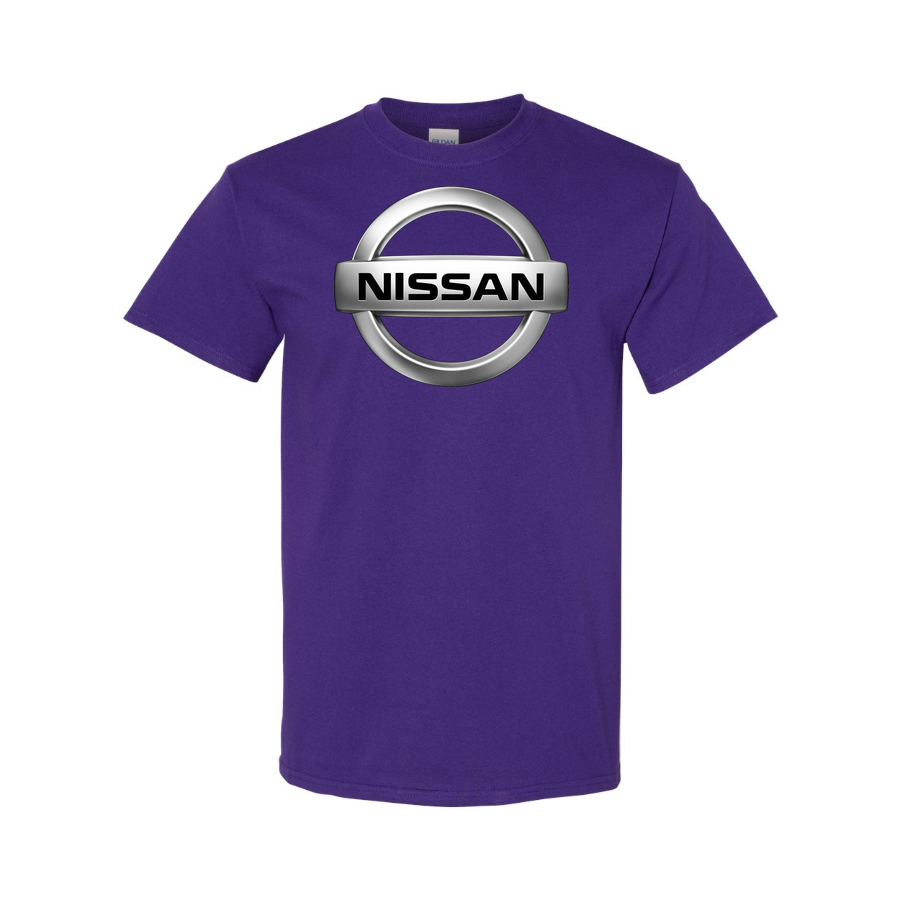 Youth Kids Nissan Car Cotton T-Shirt | Color: Purple | Main