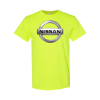 Youth Kids Nissan Car Cotton T-Shirt | Color: Safety Green | Main