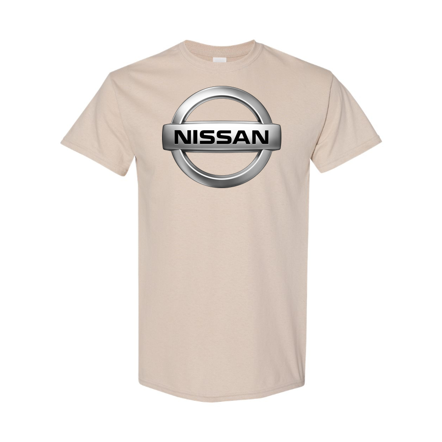 Youth Kids Nissan Car Cotton T-Shirt | Color: Tan | Main