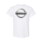 Youth Kids Nissan Car Cotton T-Shirt | Color: White | Main
