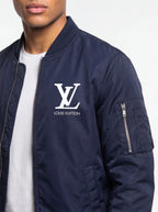 Men's Louis Vuitton Lightweight Bomber Jacket Windbreaker Softshell Varsity Jacket Coat