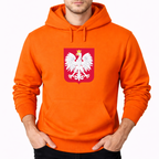 Men's Poland National Soccer Team Pullover Hoodie