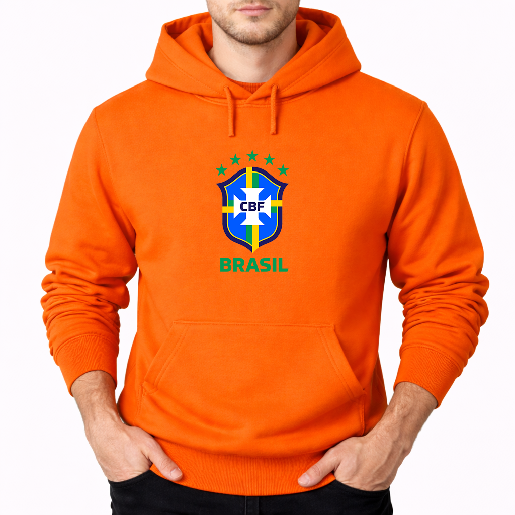 Men's Brasil National Soccer Team Pullover Hoodie