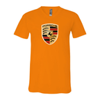 Men’s Porsche Car - BELLA + CANVAS - Jersey V-Neck Tee - 3005