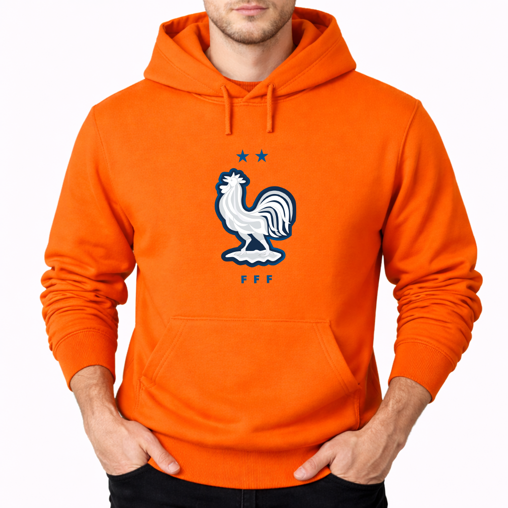Men's France National Soccer Team Pullover Hoodie