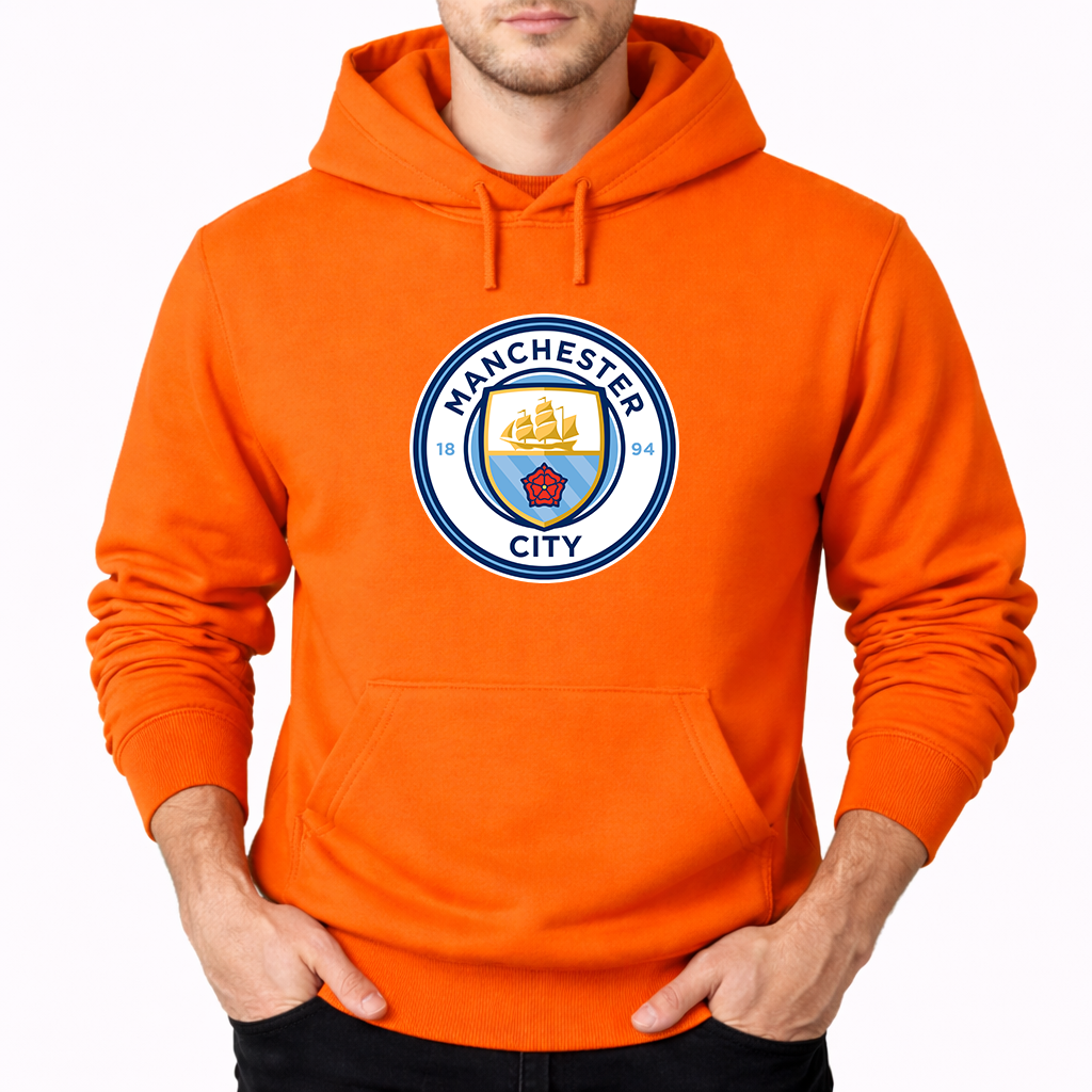 Men's Manchester City Soccer Pullover Hoodie