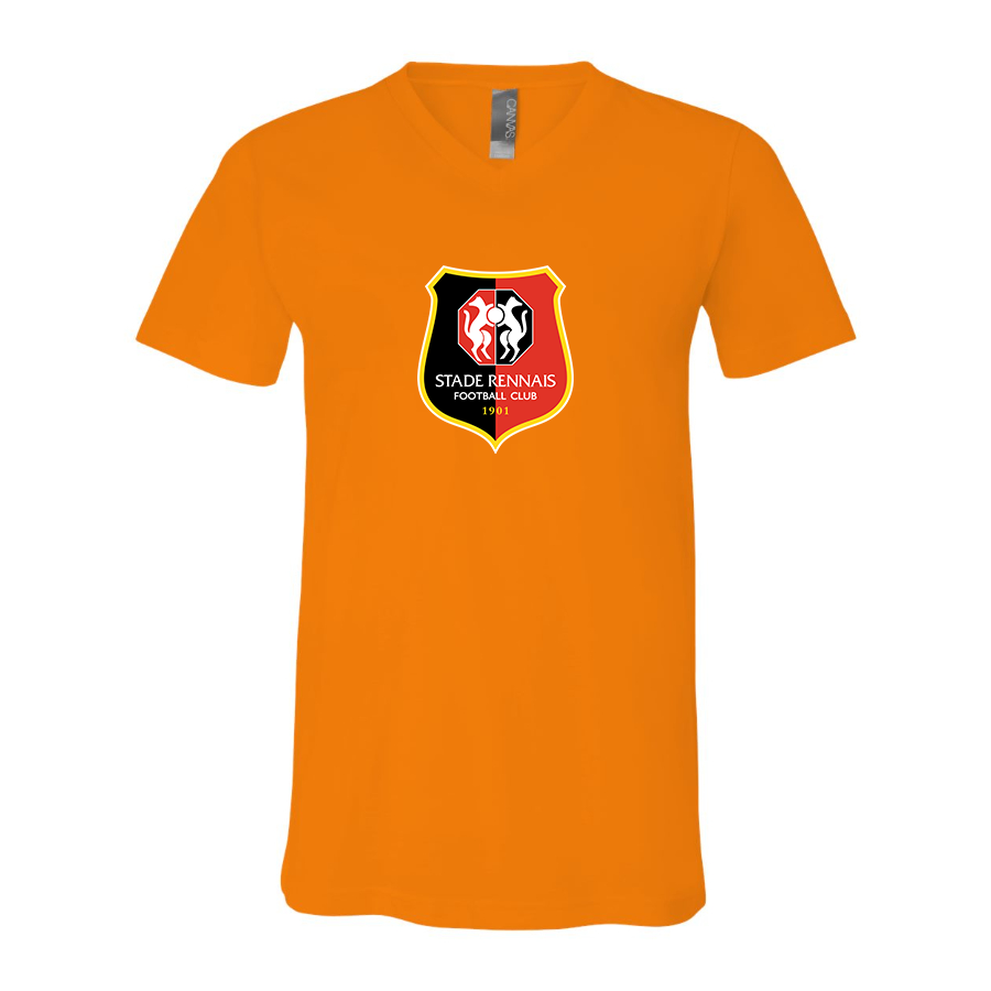 Men’s Stade Rennais FC - BELLA + CANVAS - Jersey V-Neck Tee - 3005