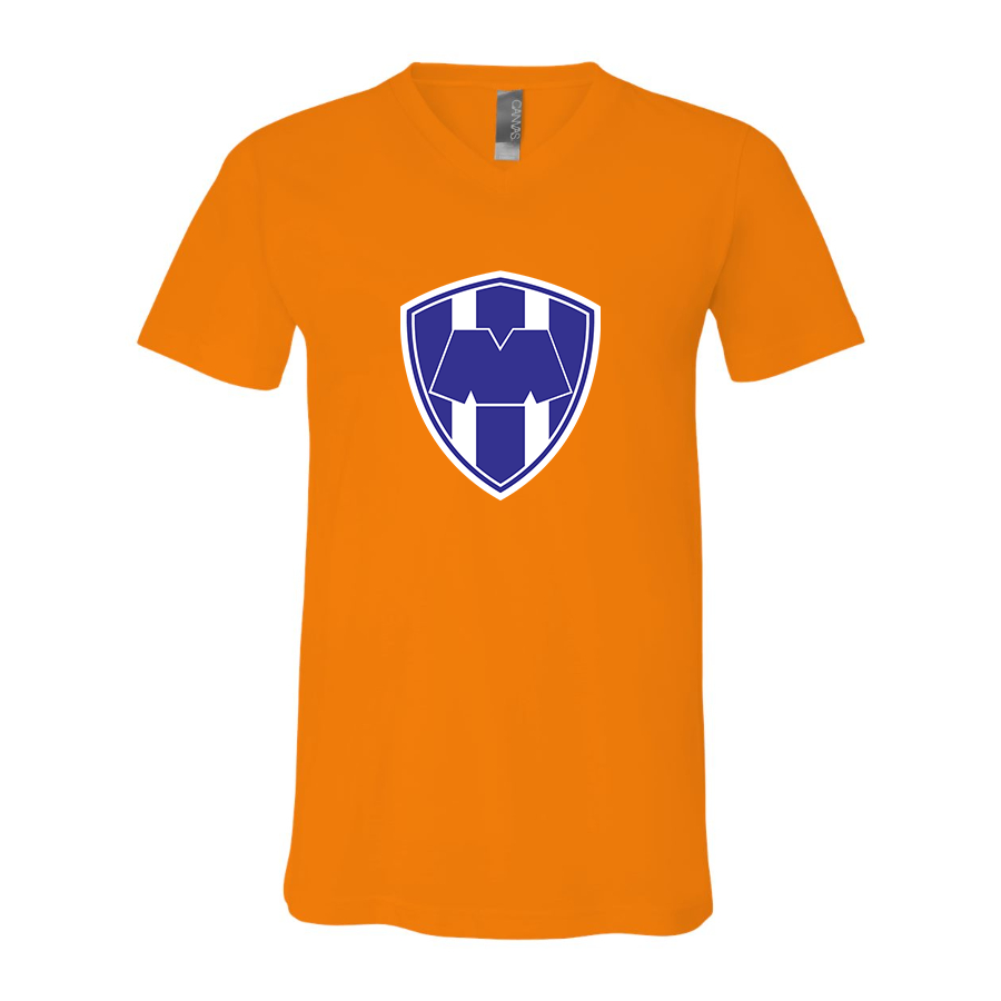 Men’s  Monterrey FC  - BELLA + CANVAS - Jersey V-Neck Tee - 3005