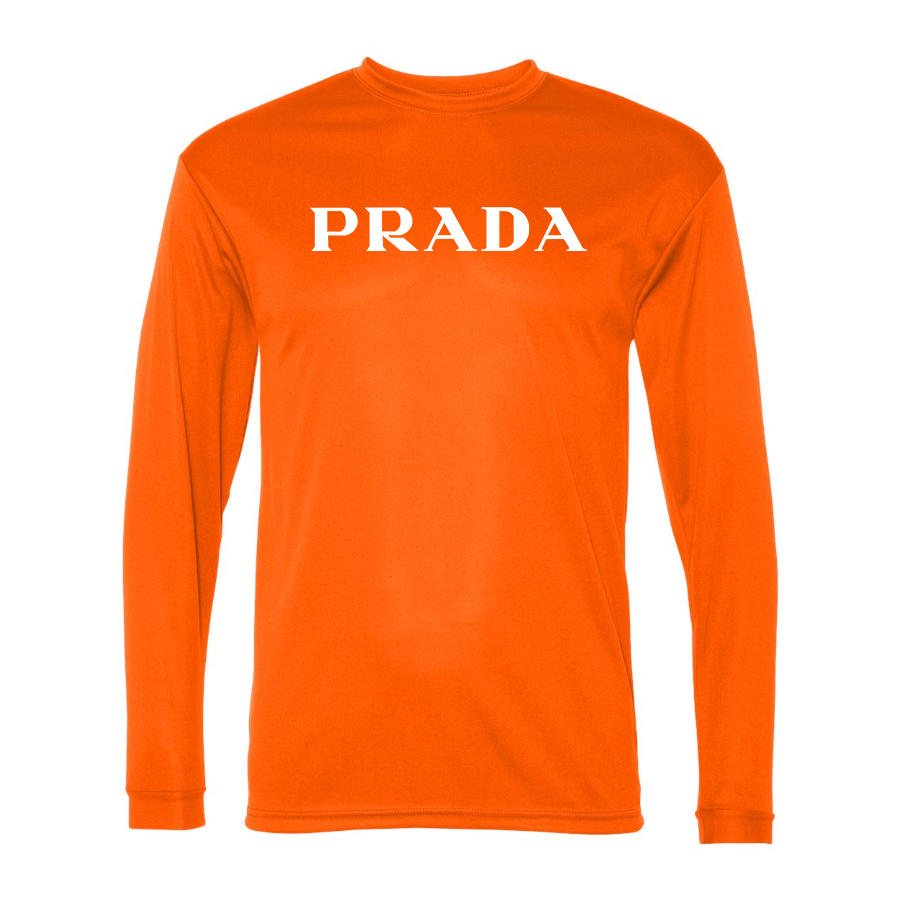 Men's Prada Polyester Long Sleeve T-Shirt